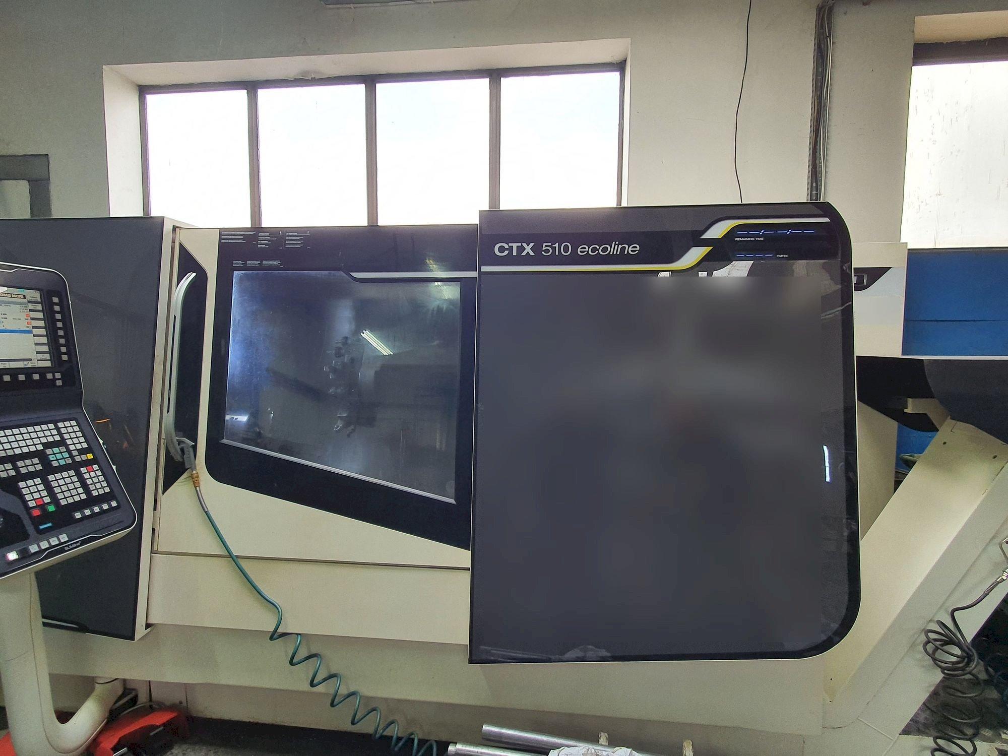 Čelní pohled  na DMG MORI CTX 510 V3 Ecoline  stroj